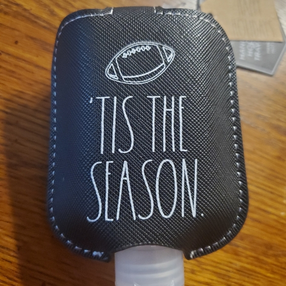 Rae Dunn Tis The Season Football Hand Sanitizer Holder Set of 2 - Picture 4 of 13